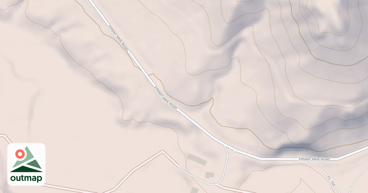 Map of FIFTEEN MILE
