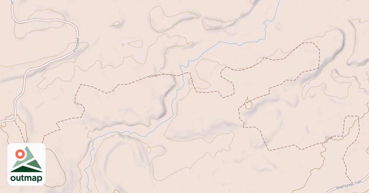 Map of Straight Arrows Trail