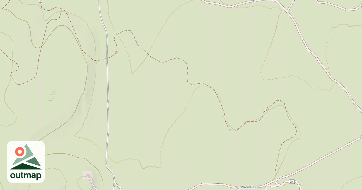 Map of Cline Buttes Tr 43