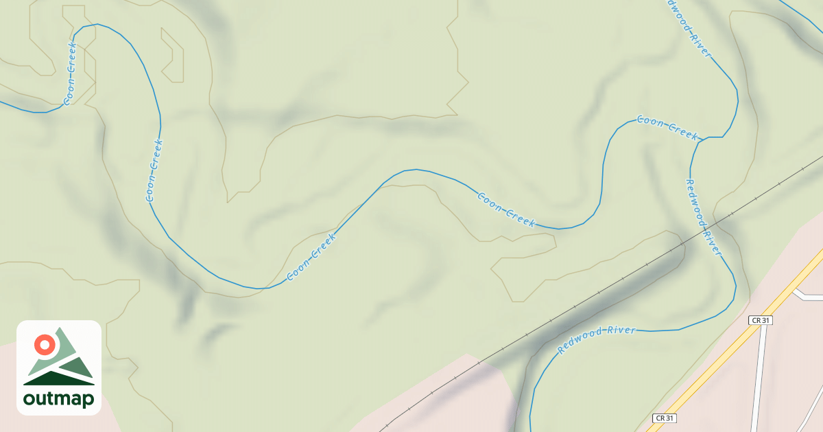 Map of Shady Oaks Native Prairie Adventure Trails
