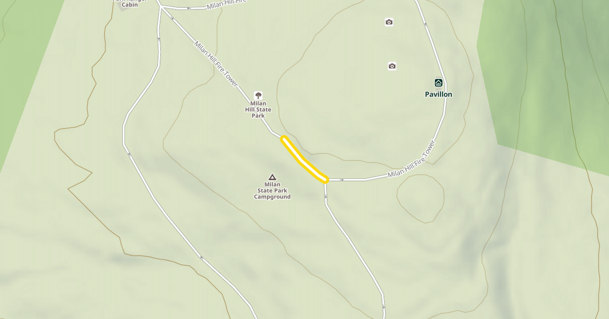 Map preview of Milan Hill Fire Tower
