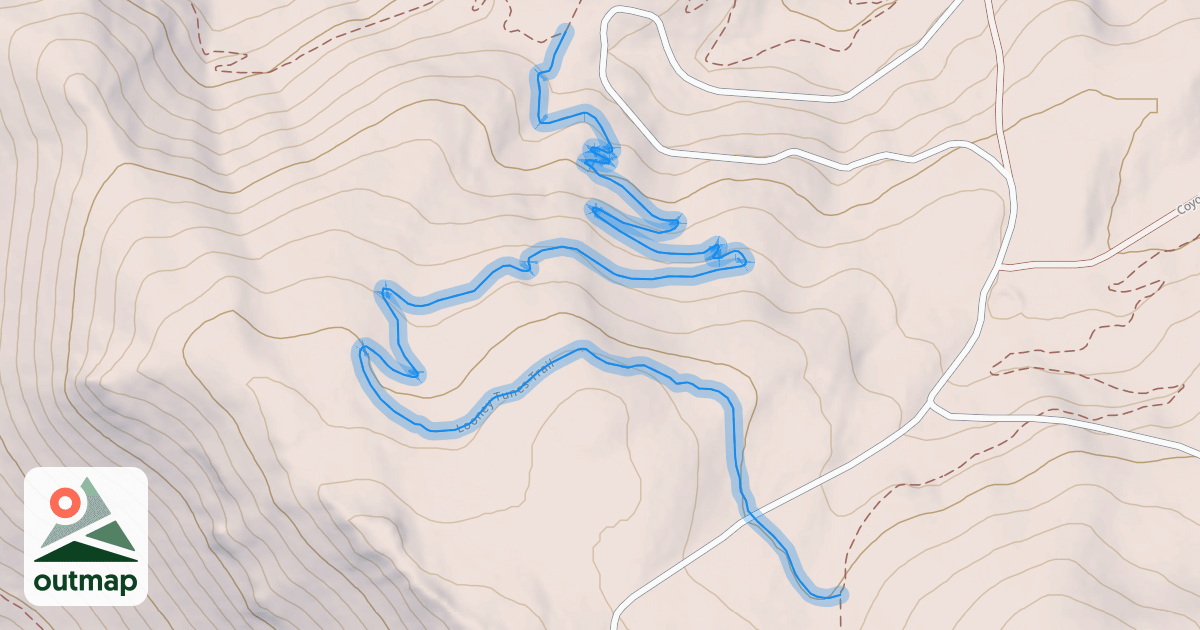 Map of Looney Tunes Trail