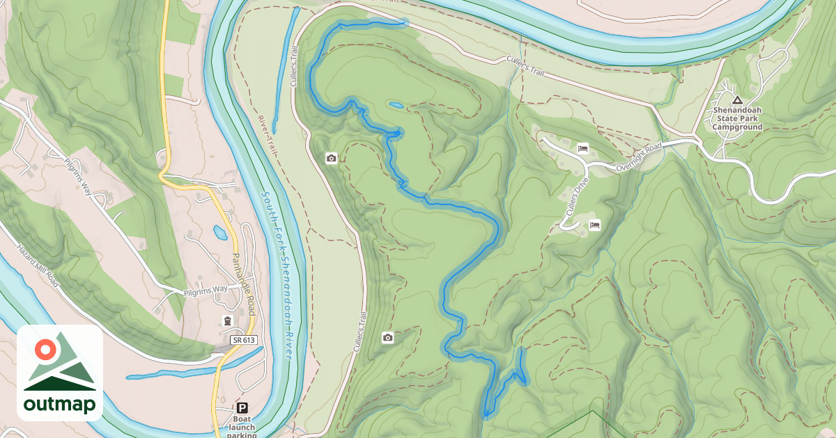 Map of Big Oak Trail