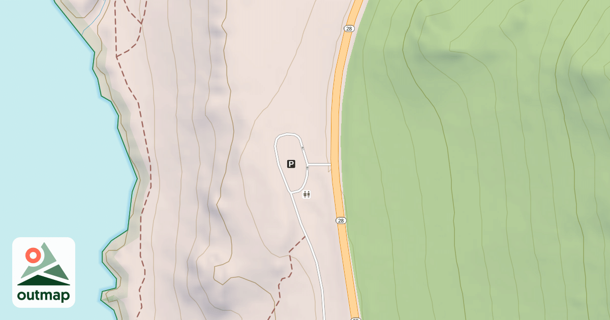 Map of SECRET HARBOR PARKING