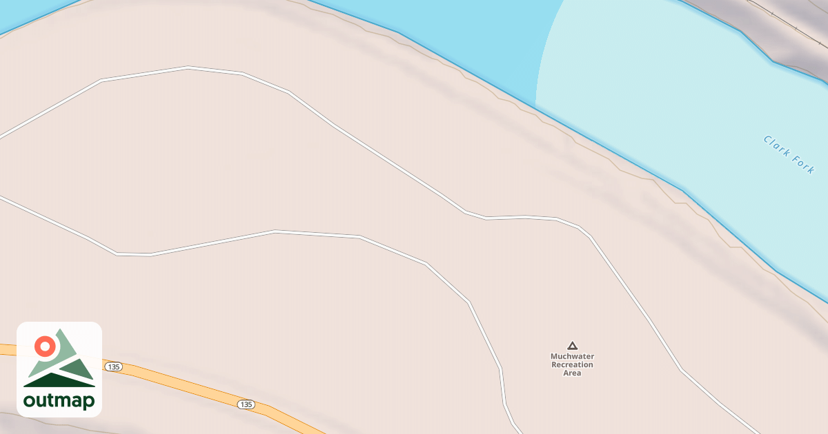 Map of MUCHWATER TIE