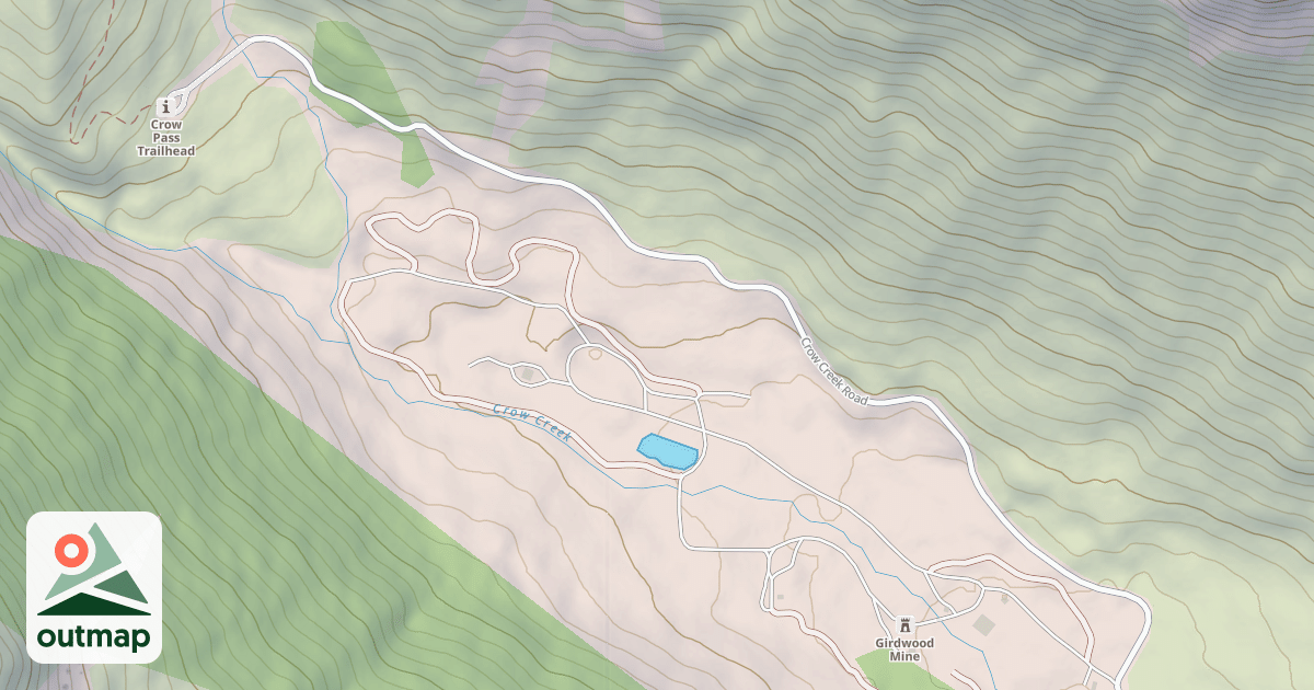 Map of CROW CREEK RD