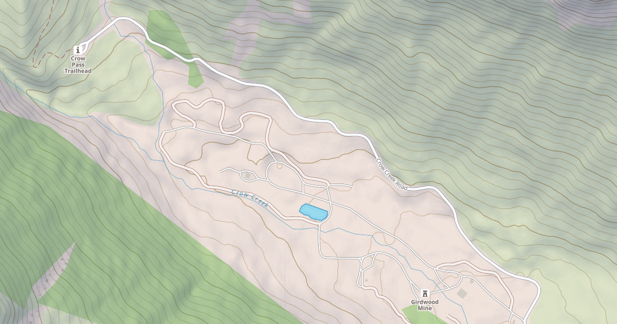 Map preview of CROW CREEK RD