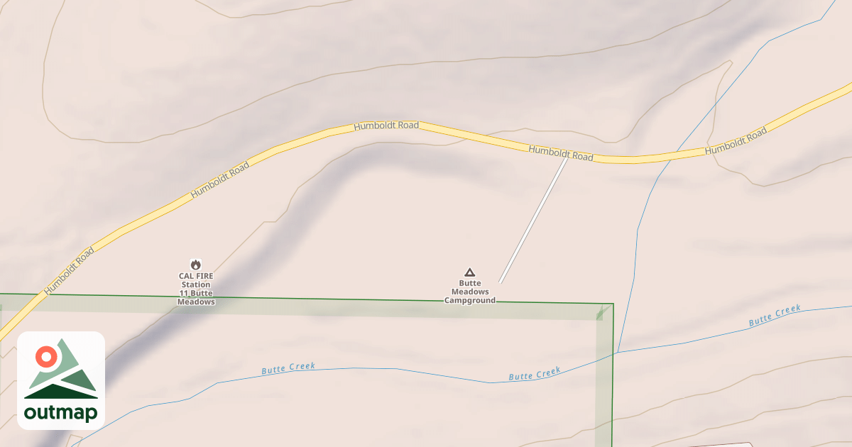 Map of BUTTE MEADOWS CG