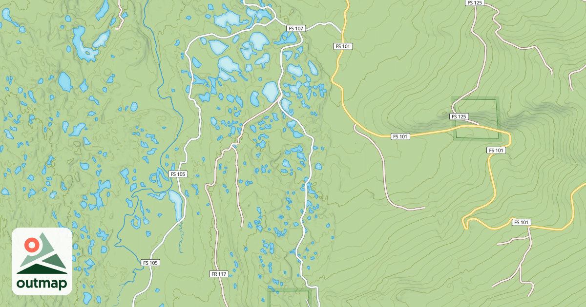 Map of EAST FORK