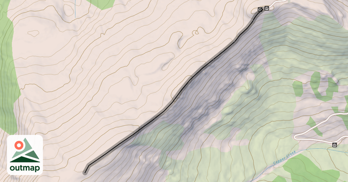 Map of West Ridge Traverse