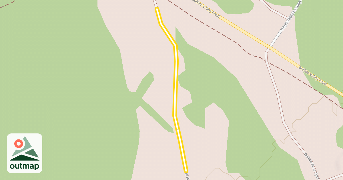 Map of Buffalo River Spur