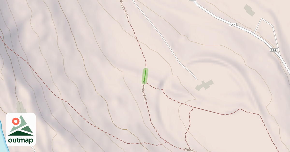 Map of Upper Red Lady