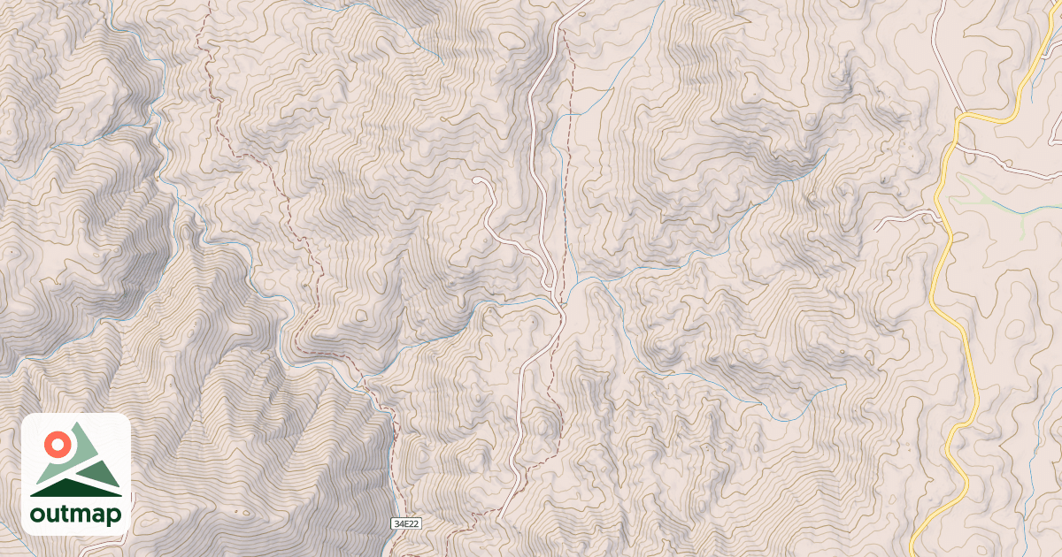 Map of BEARTRAP NORTH