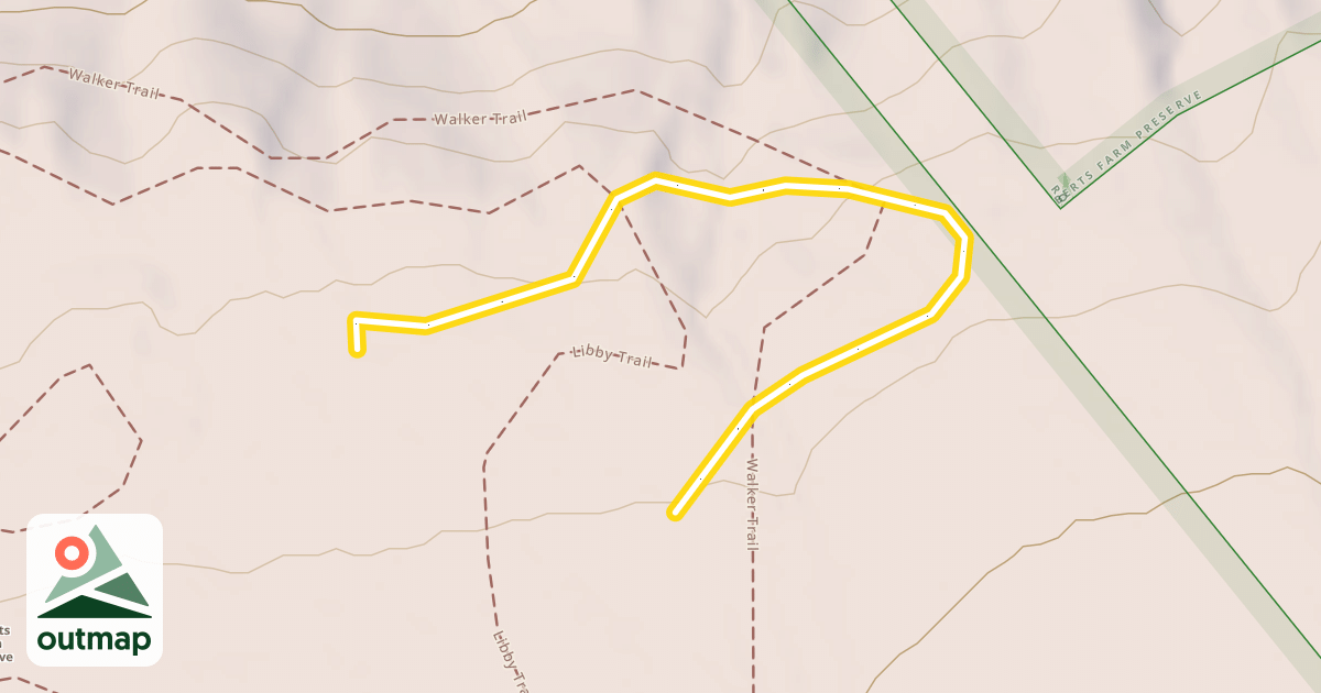 Map of Roberts Farm Trail