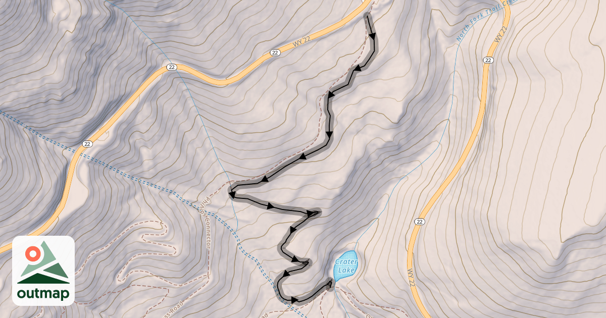 Map of Jimmy's Mom (Bicycle Only Downhill Only)