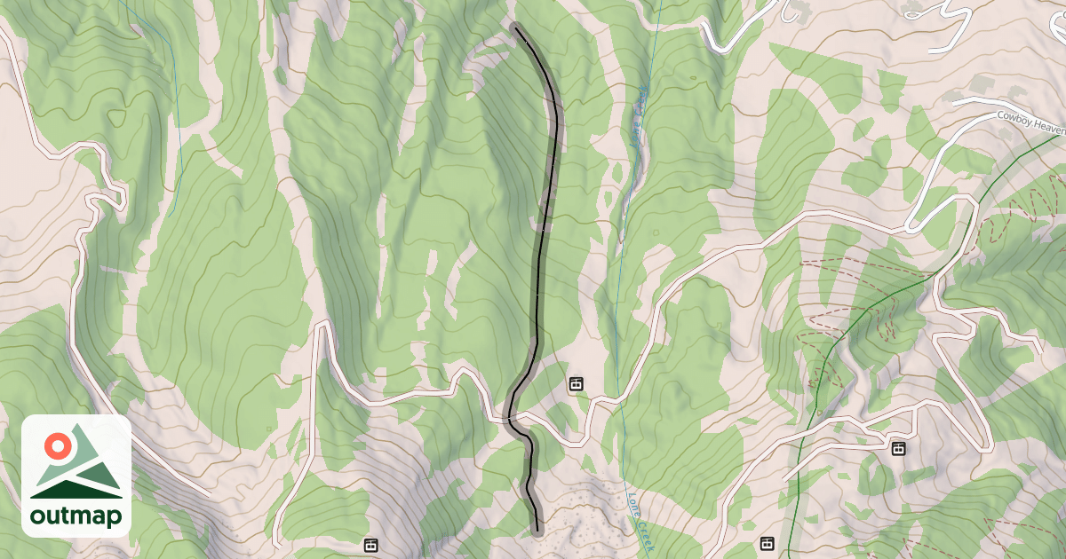 Map of Big Tree Cutoff