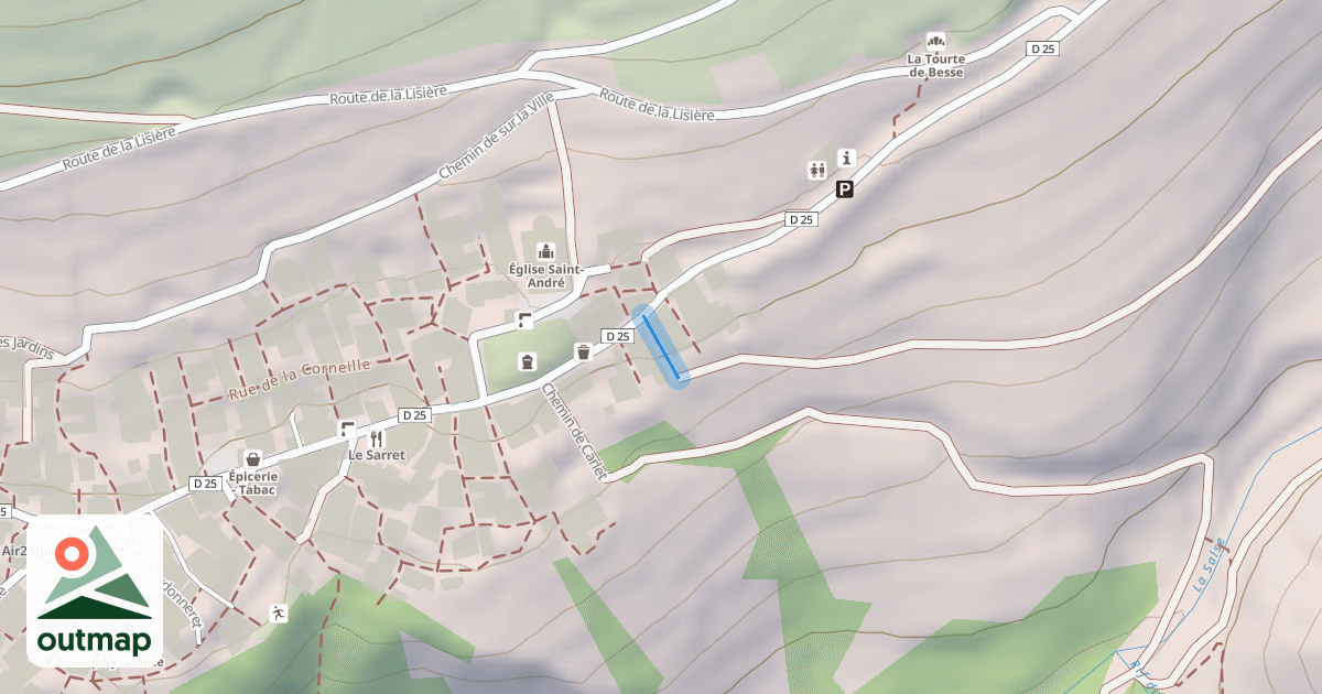 Map of Chemin des Grands Champs