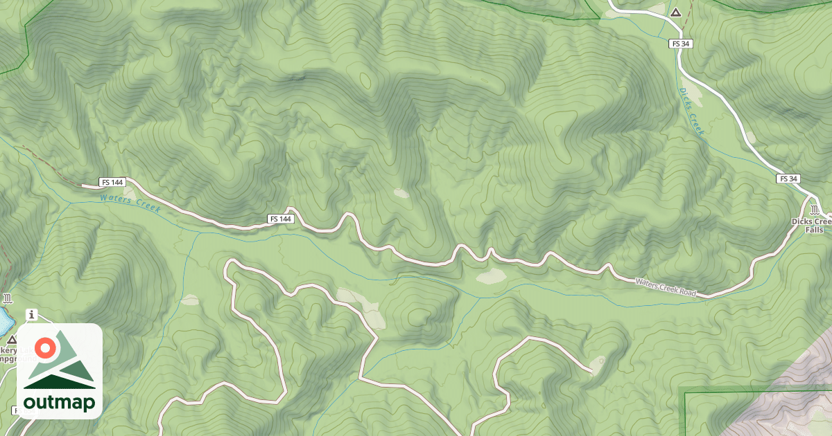 Map of WATERS CREEK