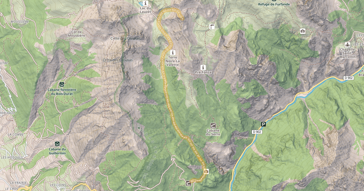 Map preview of Le Testas — L'Escorna