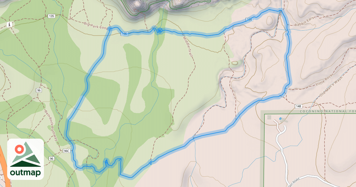 Map of Big Park Loop