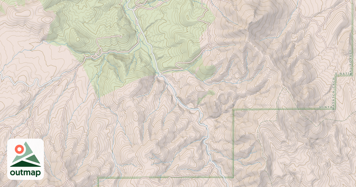 Map of MAIN CANYON