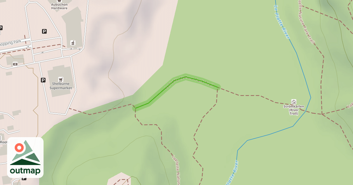 Map of LaPlatte Nature Park Trail