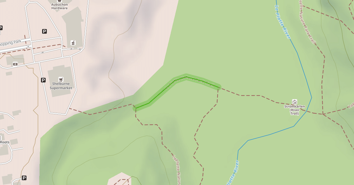 Map preview of LaPlatte Nature Park Trail