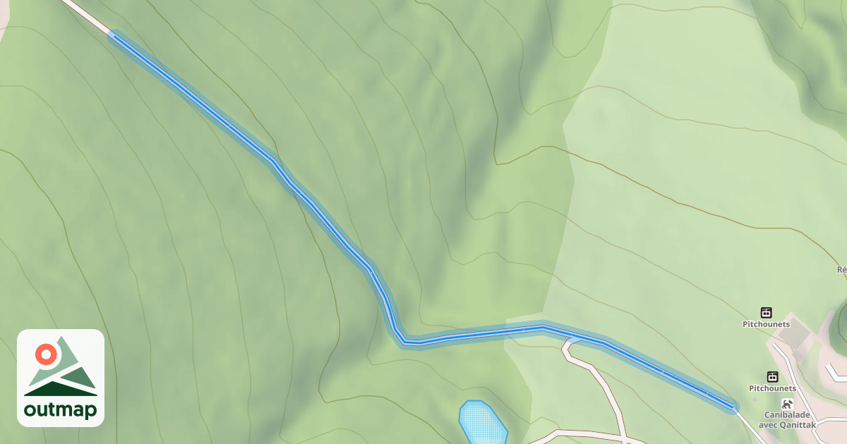 Map of Liaison Mixte Ski Alpin/Ski de Fond