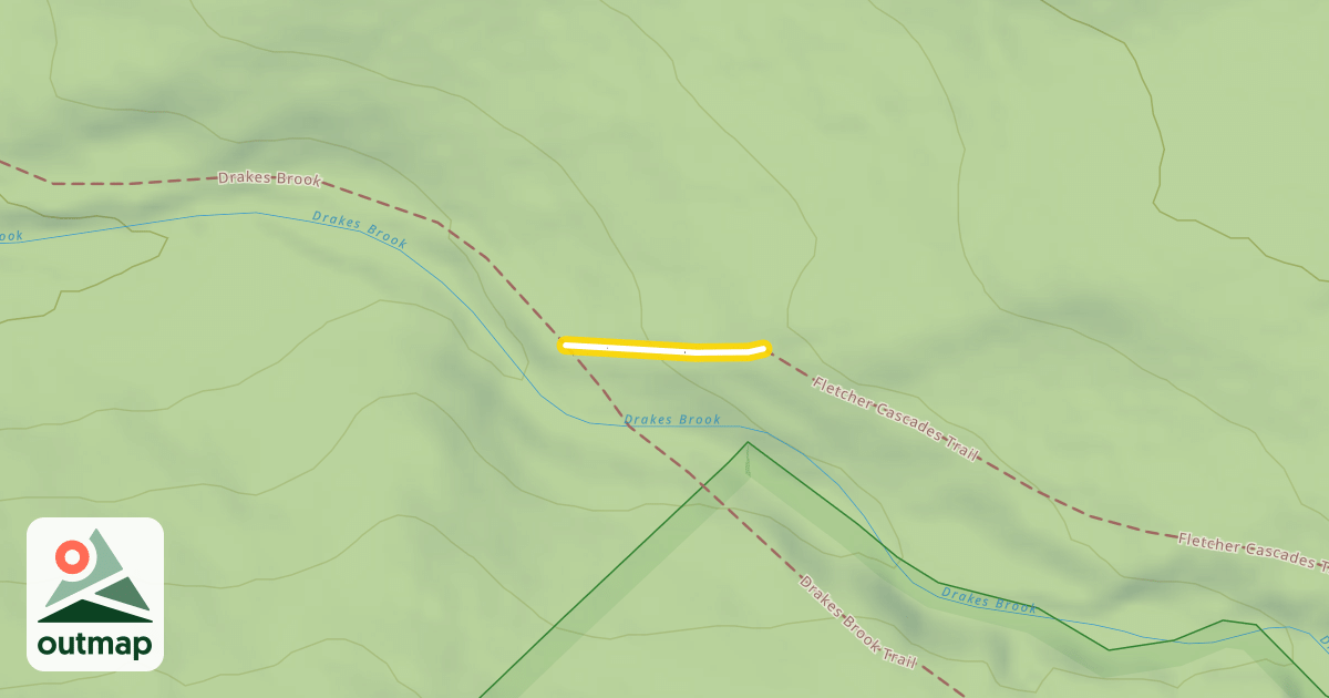 Map of Drakes Brook