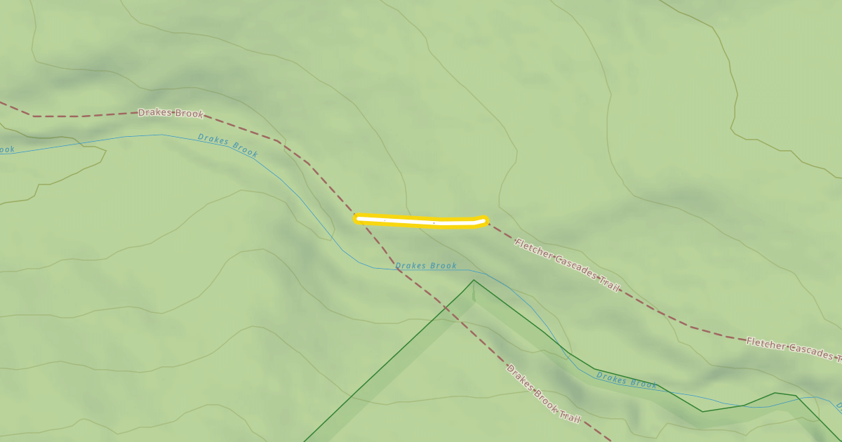 Map preview of Drakes Brook