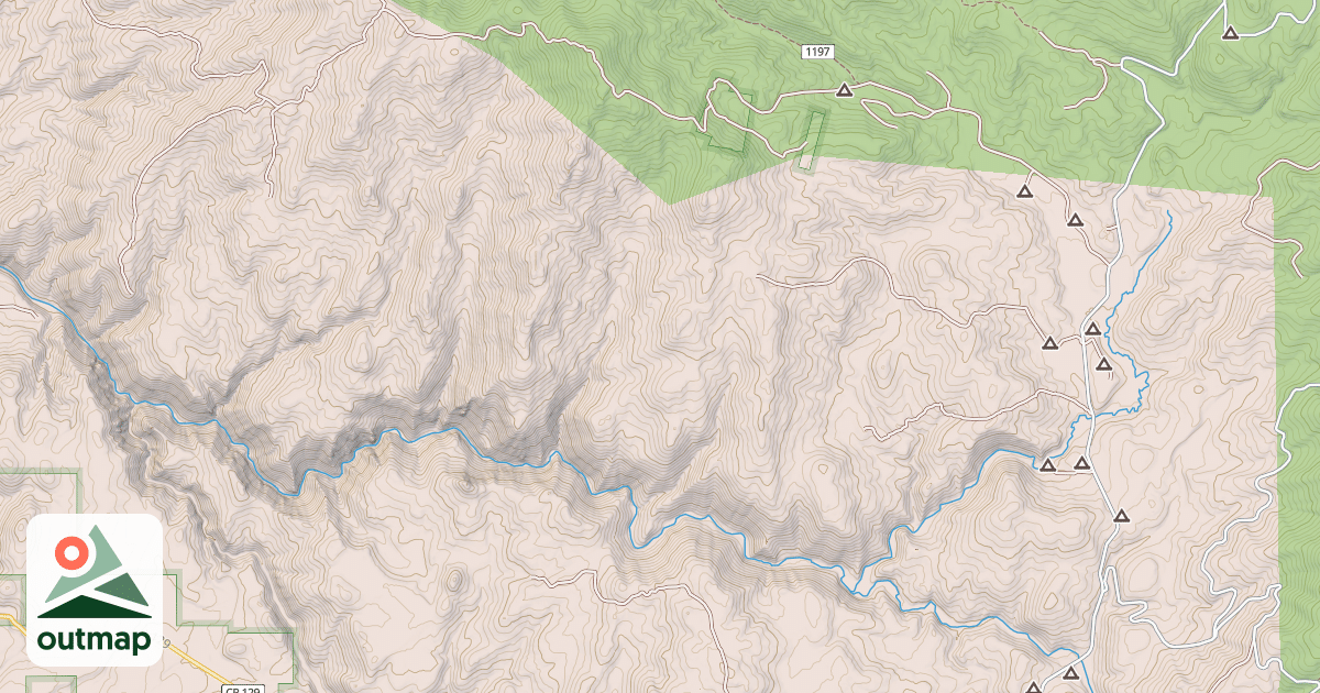 Map of USFS Motor Vehicle Use Map Trails 22644