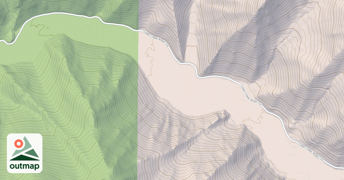Map of CLEAR CREEK