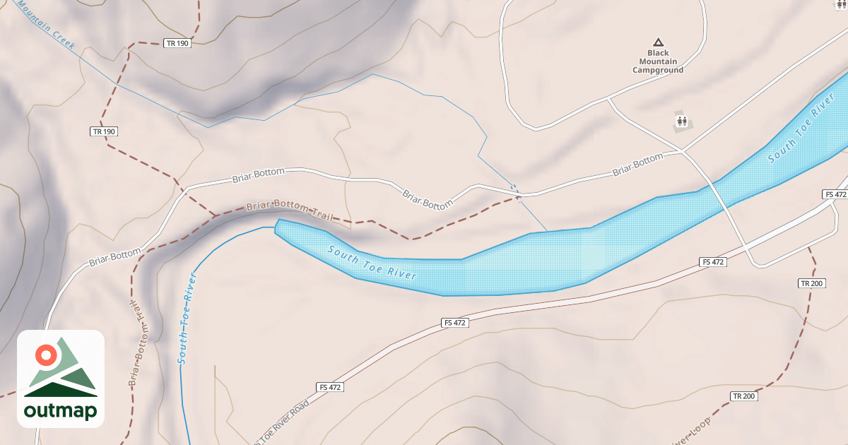 Map of BRIAR BOTTOM