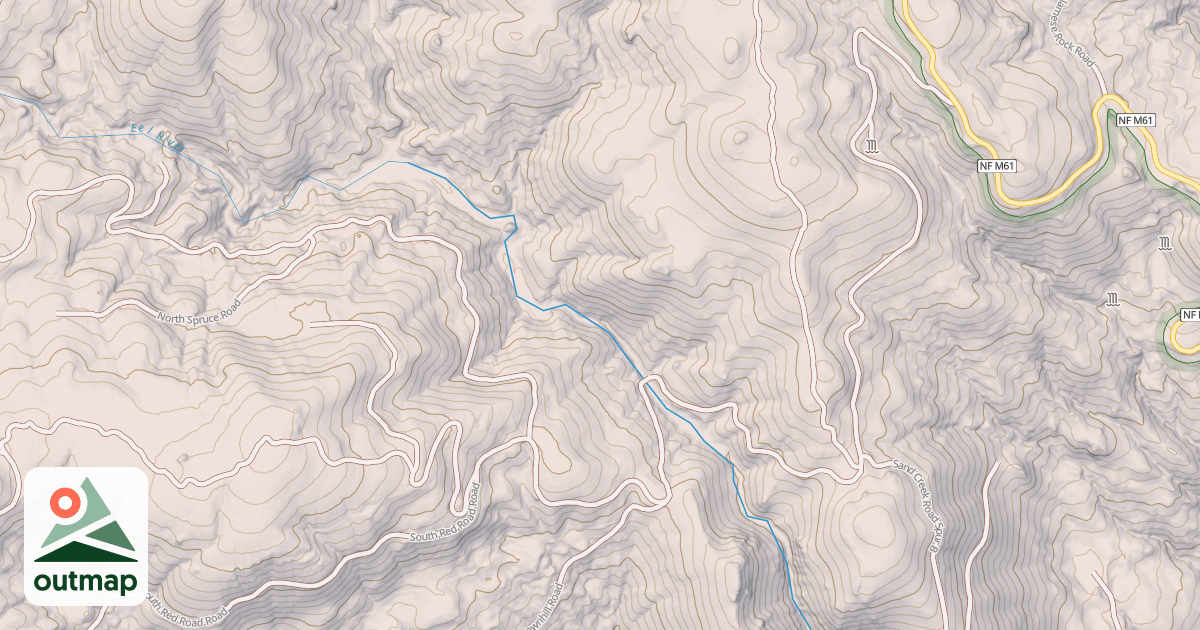 Map of SOUTH RED ROCK