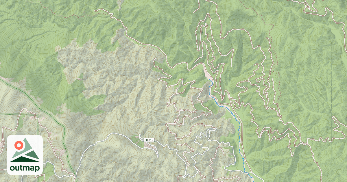 Map of UPPER WEST BRANCH