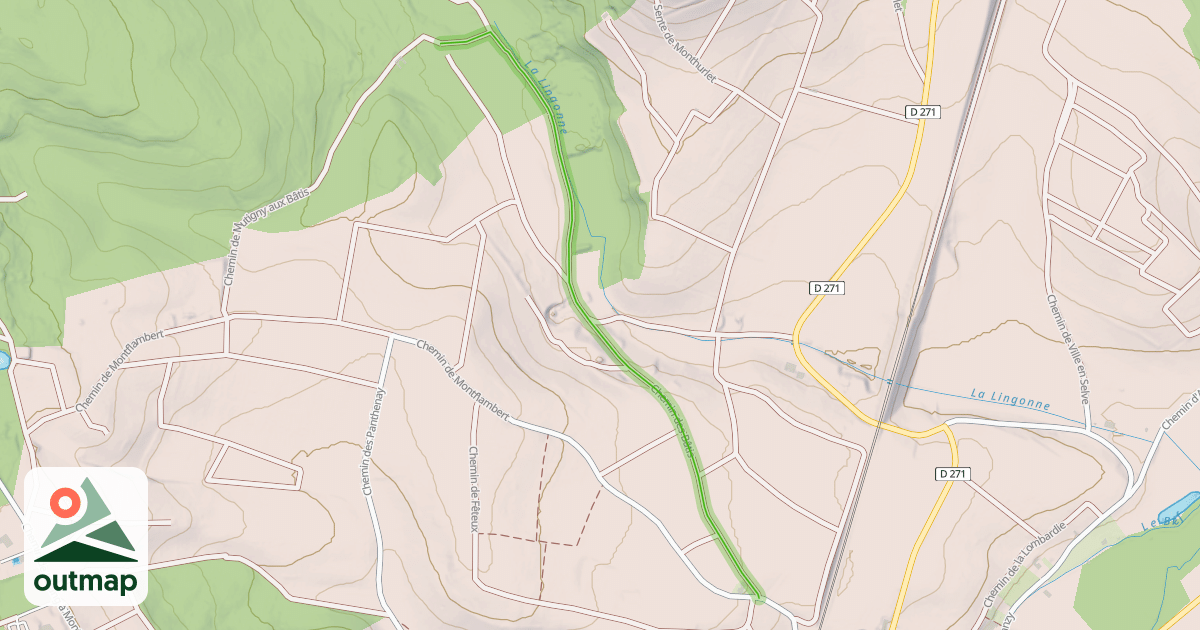 Map of Chemin des Bâtis