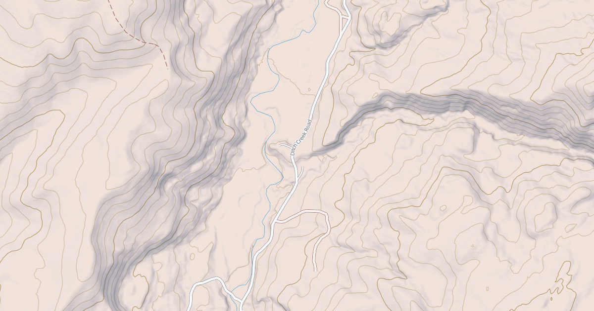 Map preview of DITCH CREEK