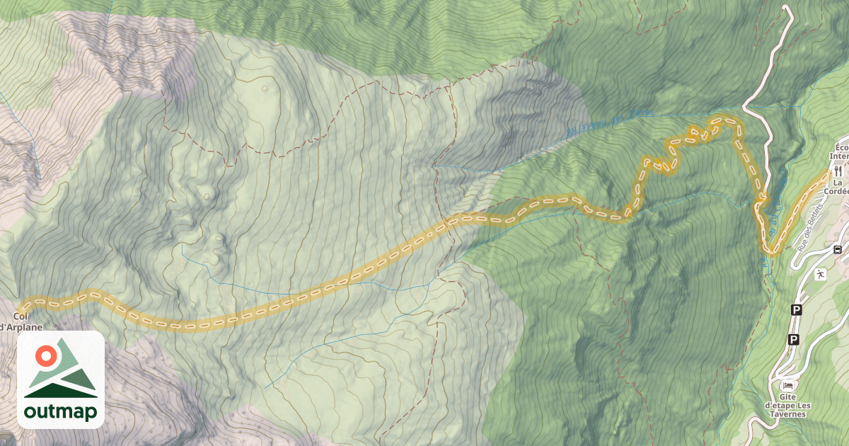 Map of Col d'Arplane — Le Charmaix