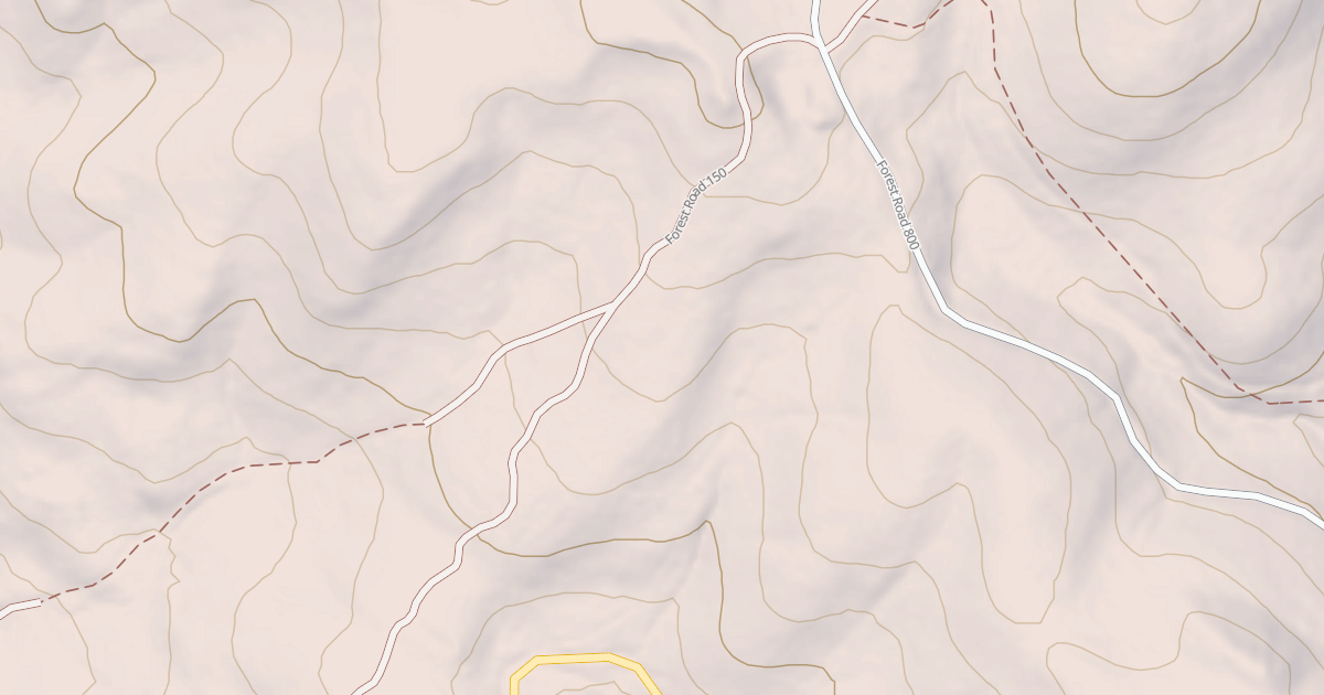 Map preview of USFS National Forest System Roads {5CDF171C-1CF4-4F42-B249-1E34FBBC7043}