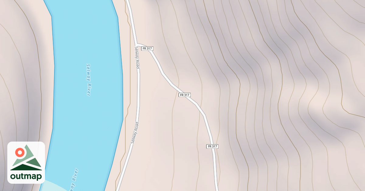 Map of COOLWATER RIDGE