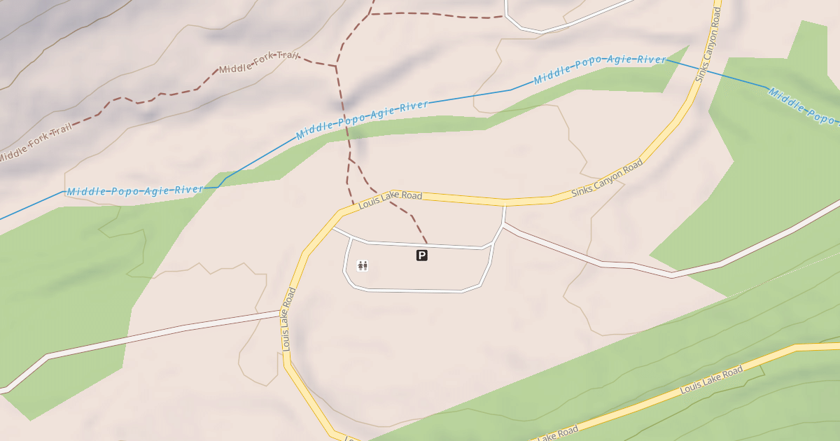 Map preview of BRUCE'S PARKING AREA