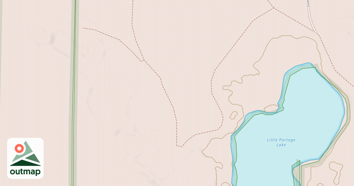 Map of LITTLE PORTAGE SPUR CB