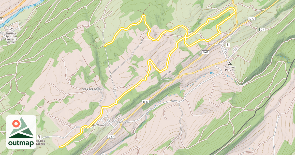 Map of Ronde des Fermes