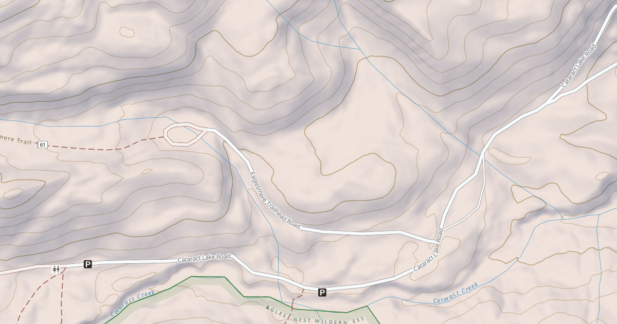 Map preview of CATARACT LAKE