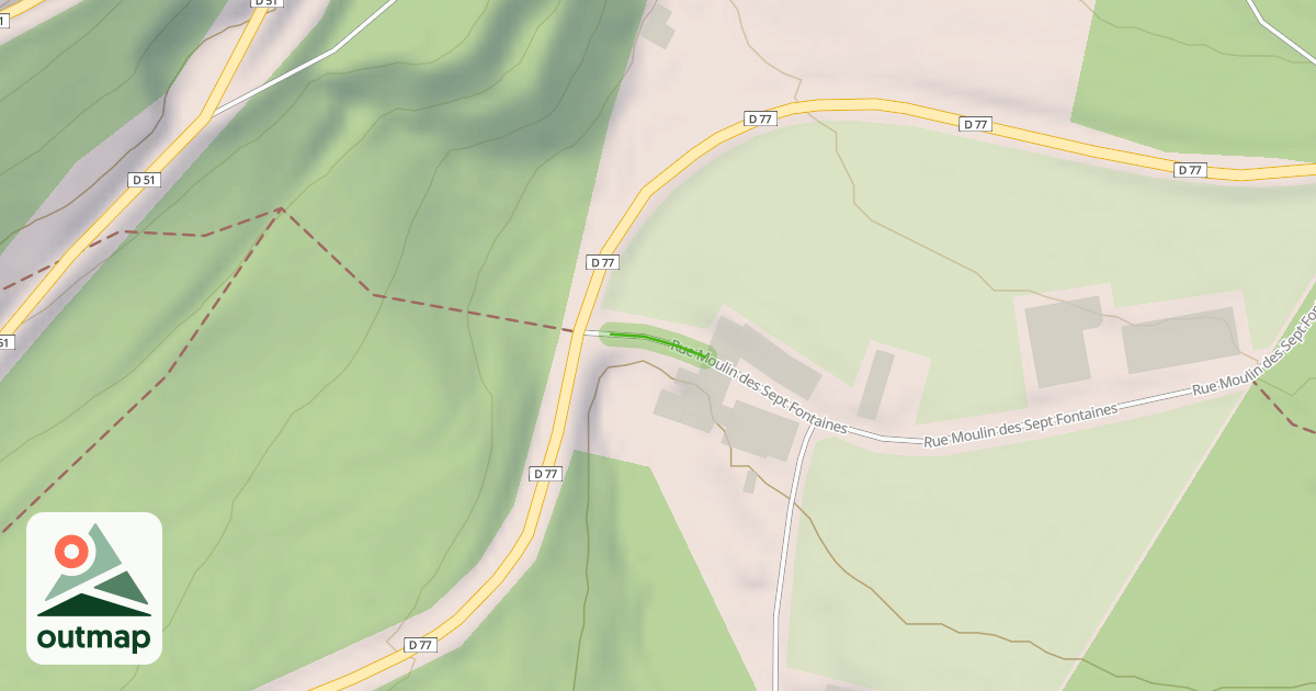 Map of Rue Moulin des Sept Fontaines