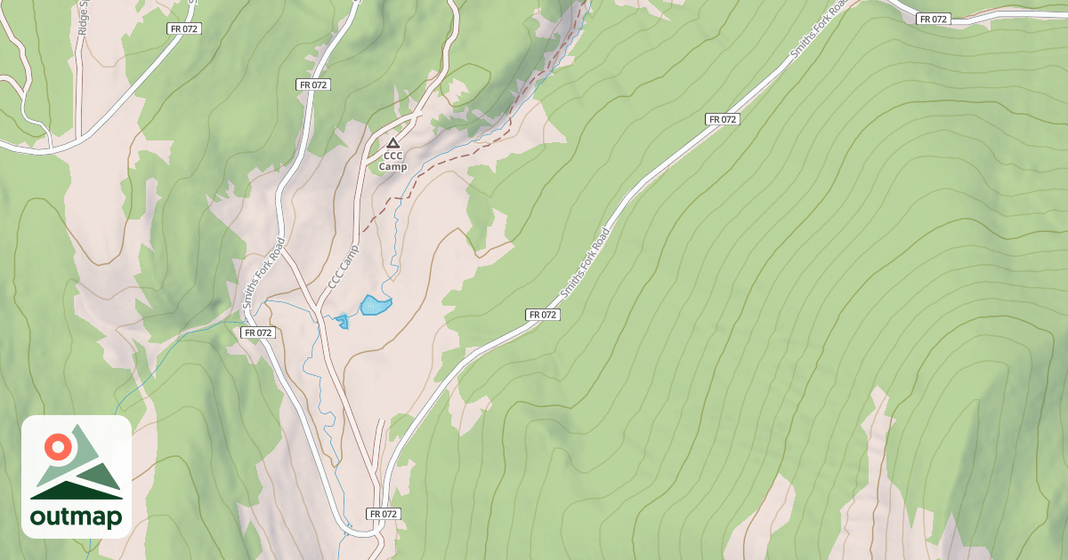Map of Smiths Fork Snowmobile