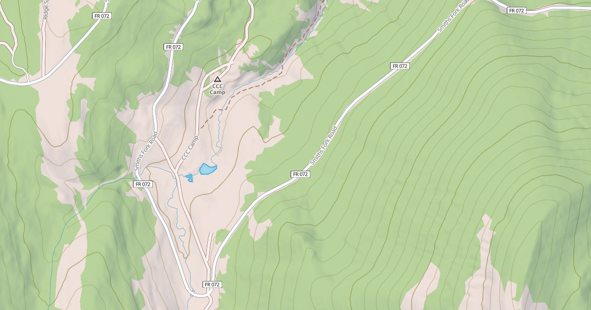 Map preview of Smiths Fork Snowmobile