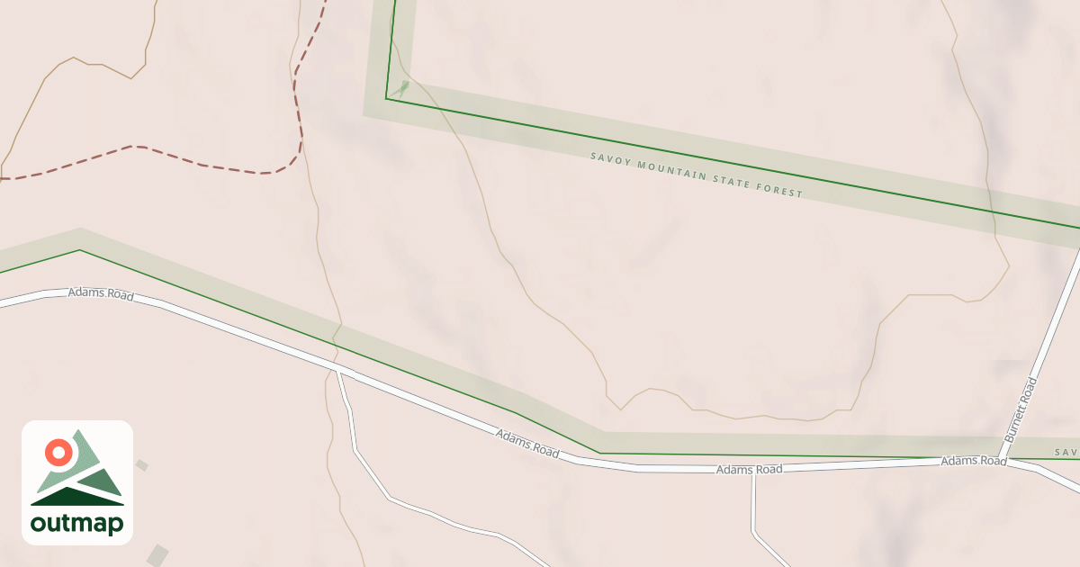 Map of Adams Sno-Drifters Trail