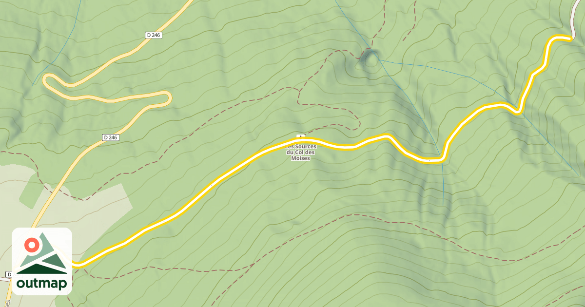 Map of Chemin rural des Moises