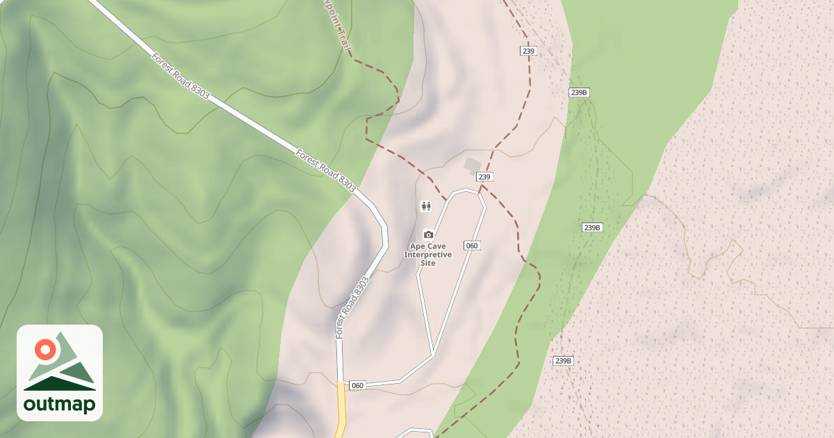 Map of APE CAVE